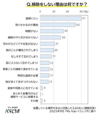 掃除をしない理由（提供画像）