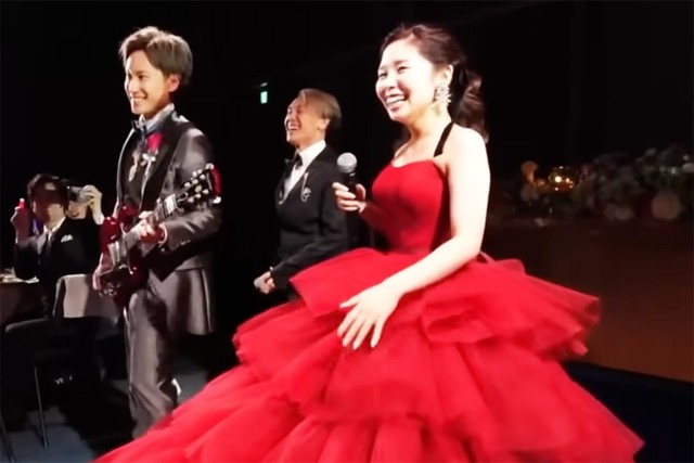 終わった瞬間、笑顔の3人。「僕はハッピーに生きてきた。娘も旦那ちゃんもハッピーに生きて欲しい」と芝田さん（画像提供：YouTubeチャンネル　ゴロシバ王国より）
