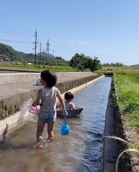 昭和にタイムスリップしたような後ろ姿（提供：＠kominka_yamaneさん）
