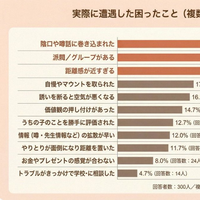 実際に遭遇した困ったこと（提供画像）