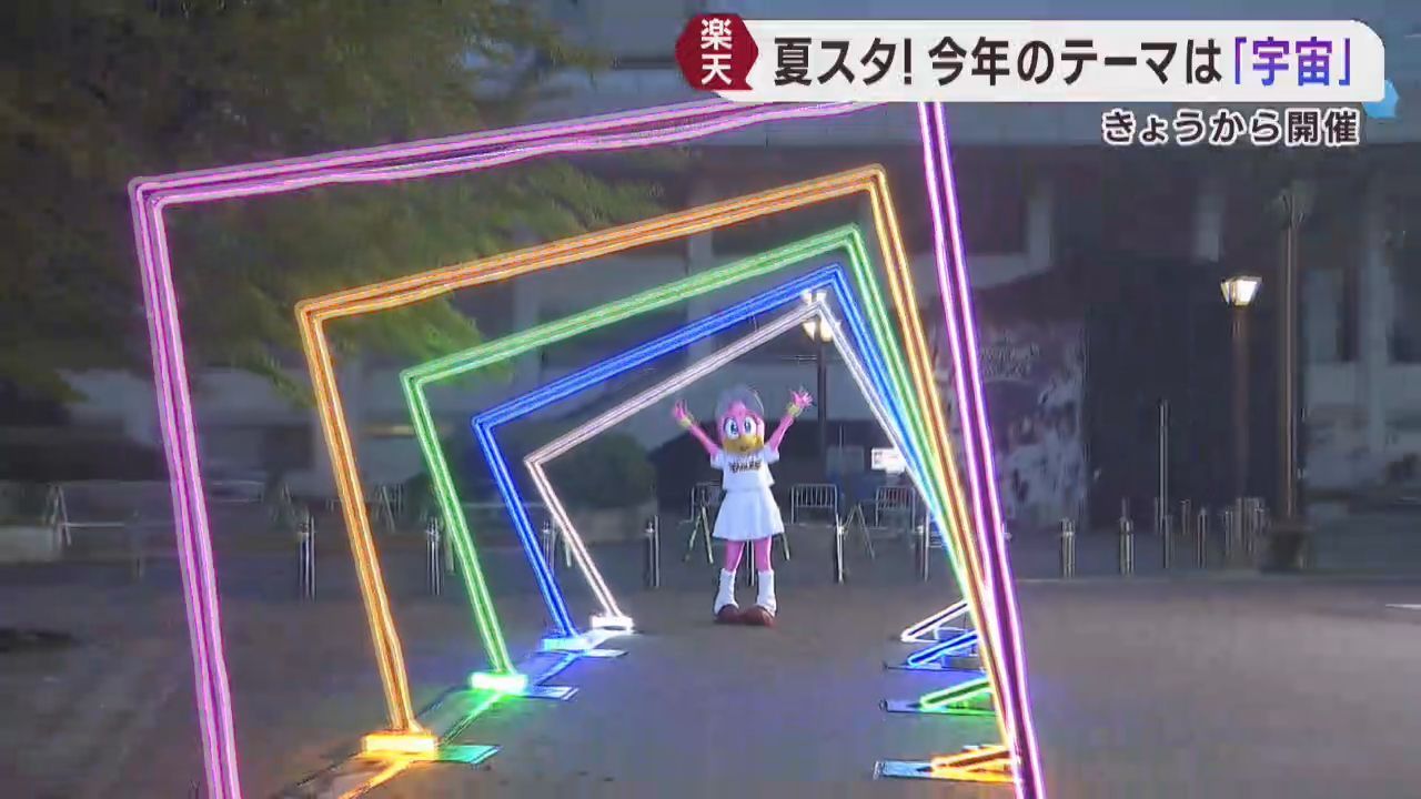 楽天イーグルス　３１日から夏スタ開催　テーマは宇宙