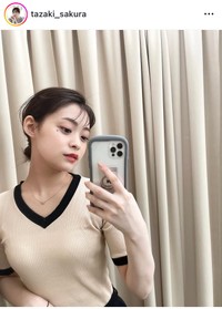 田﨑さくらアナのインスタグラム＠tazaki_sakuraより