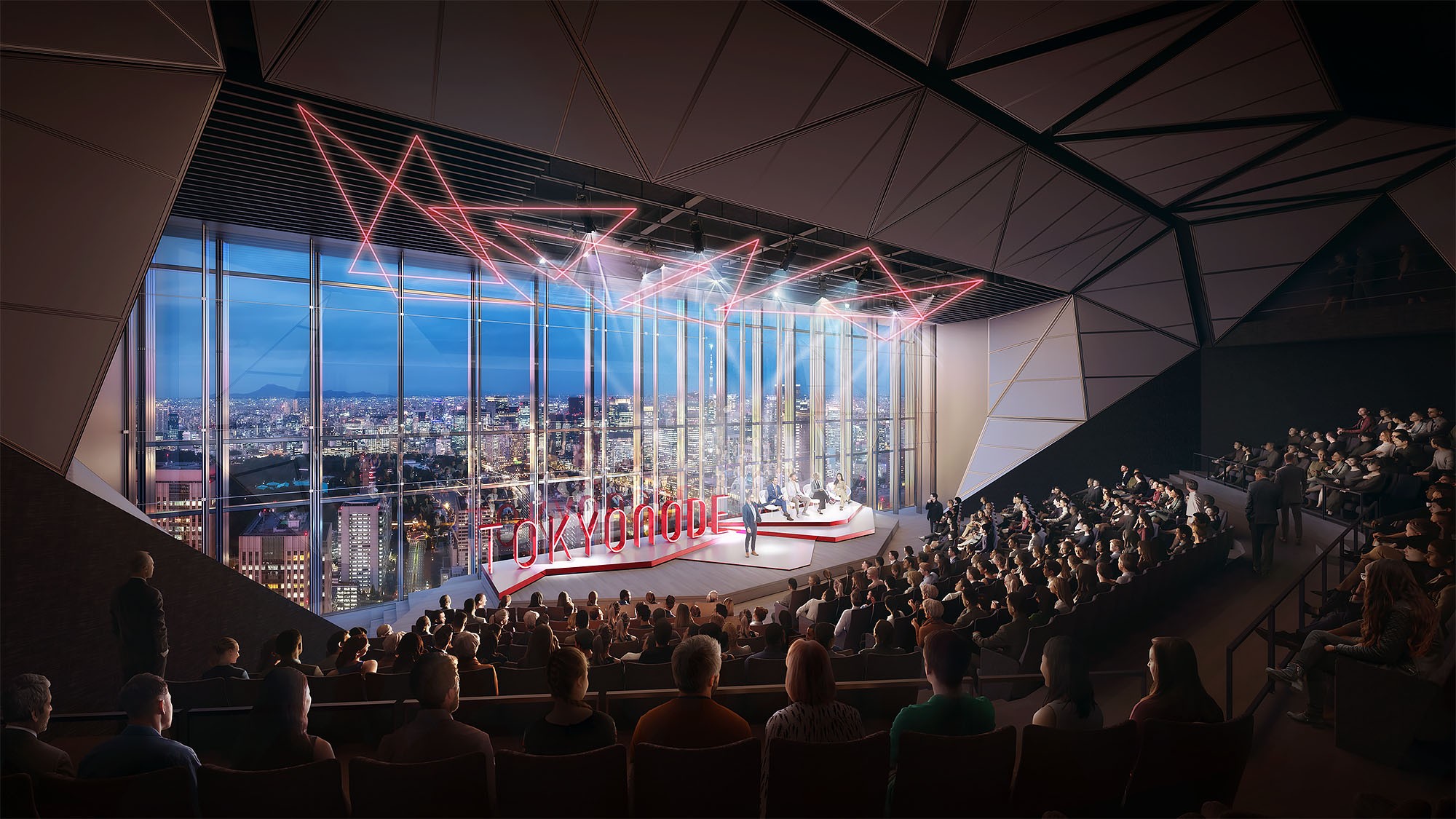 11‗情報発信拠点「TOKYO NODE」 メインホールイメージ_Interactive Communication Facility TOKYO NODE HALL (image)