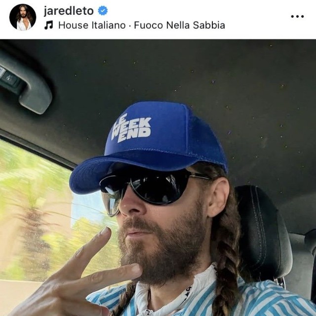 ジャレッド・レトのインスタグラム＠jaredletoより