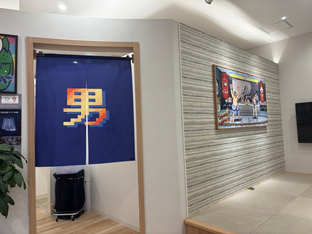 のれんがかかっています