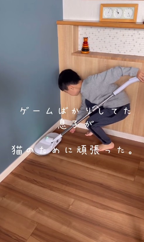 ゲームばかりしていた生活から息子さんの様子は一変したそう／江口 めぐみさん（am_nana77）提供