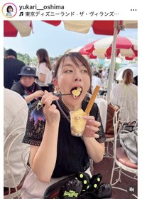 大島由香里アナウンサーのインスタグラム＠yukari__oshimaより
