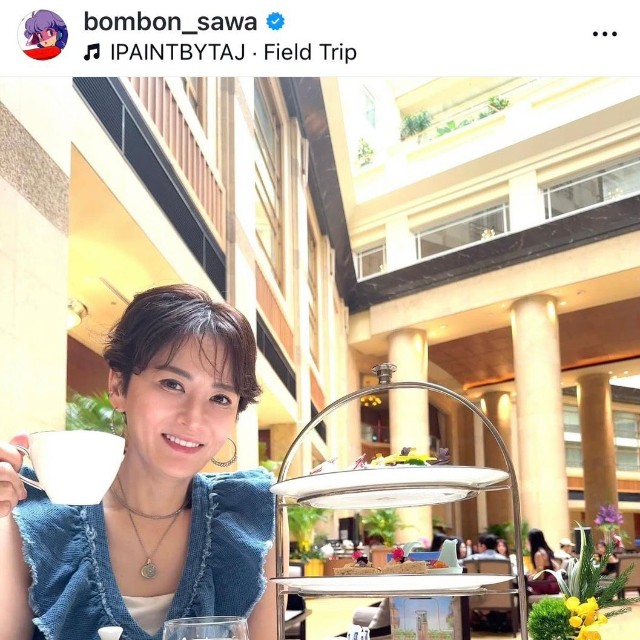 鈴木砂羽（@bombon_sawa）さんのインスタグラムより