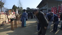 高松市の田村神社で行われた「人形供養祭」