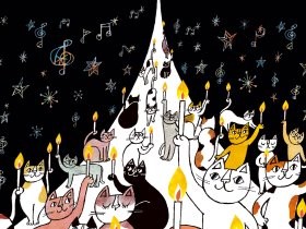 作家８人が描く、愛おしい猫の世界　都内で「ねこ画展」