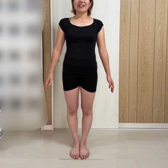 2カ月後には8kg減量／田中さん提供