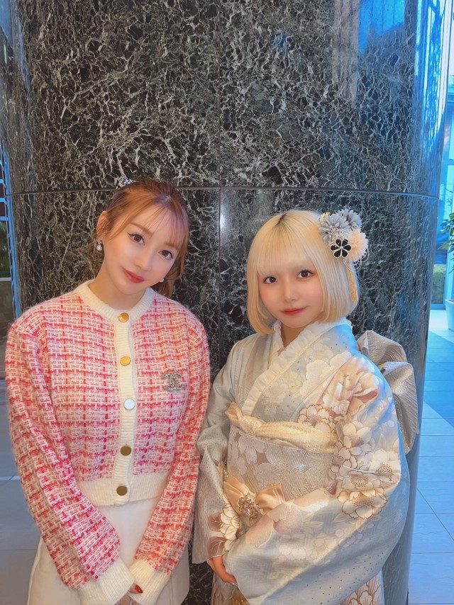 成人式の記念写真。