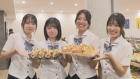 岡山県産の桃がたっぷり！約10種類のスイーツが県庁食堂で食べ放題　高校生考案の品も