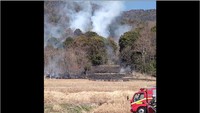 まんのう町　火災の様子（視聴者提供）
