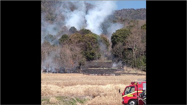 まんのう町　火災の様子（視聴者提供）