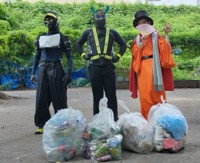 一緒にゴミ拾いをするイベントも開催／スミレンジャーZさん（@iijNWqUQ7i41630）提供