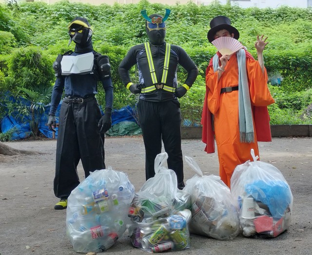 一緒にゴミ拾いをするイベントも開催／スミレンジャーZさん（@iijNWqUQ7i41630）提供