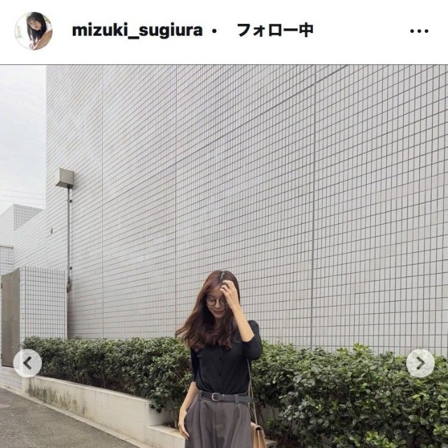 杉浦みずきアナウンサーのインスタグラム＠mizuki_sugiuraより