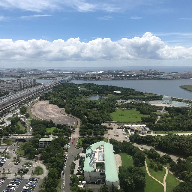 葛西臨海公園の全景。広大な敷地が広がる／ヤマキさん（@Yamaki_82）提供