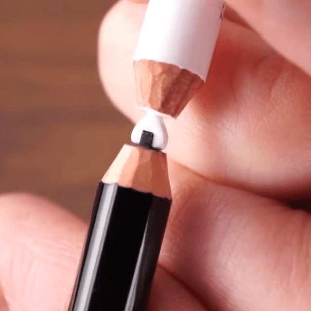 その名も「芯米おにぎり」の完成！（提供：シロイ/鉛筆彫刻人✏さん）