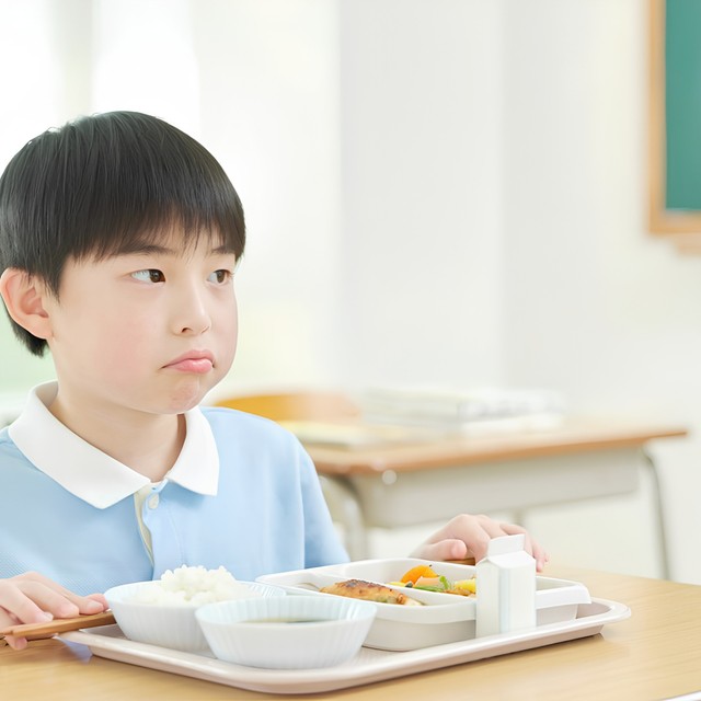 給食費がタダになったら量が減っちゃった…　※画像はイメージです（百合子 七尾/stock.adobe.com）