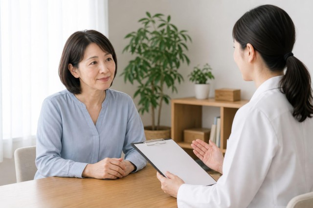窓口で相談する女性※画像はイメージです（AiPhoto/stock.adobe.com）