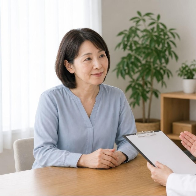 窓口で相談する女性※画像はイメージです（AiPhoto/stock.adobe.com）