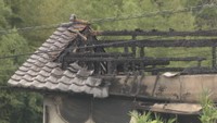 全焼した住宅　高松市西植田町