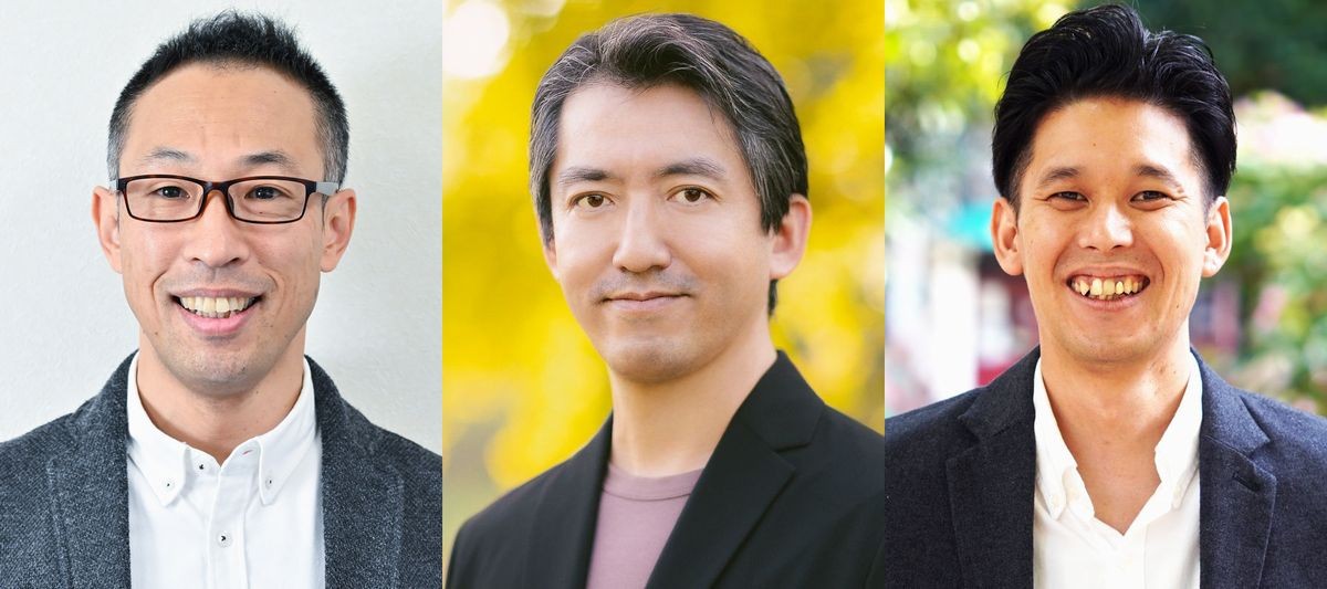 インタビューに答えてくれた株式会社土屋の幹部3人。左から星敬太郎執行役員兼ホームケア土屋GM、高浜敏之代表取締役兼CEO、大庭竜也管理部長兼CHO
