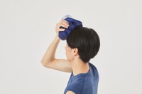 頭を冷やしたり…（Tetsuhito Ishihara撮影）