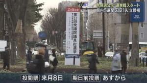 衆議院選挙公示　宮城県は５つの小選挙区に２１人が立候補