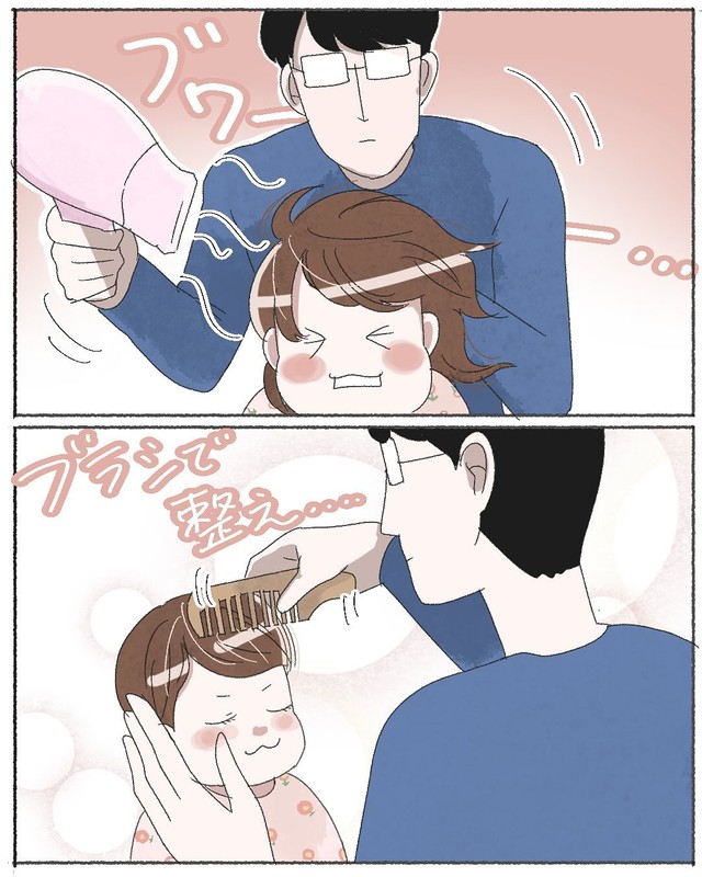 【漫画】『入浴後ルーティーン、雑の極み。』5　（しお育児＆日常漫画さん提供）