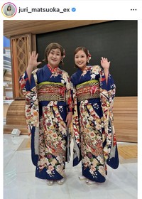 松岡朱里アナウンサーのインスタグラム＠juri_matsuoka_exより