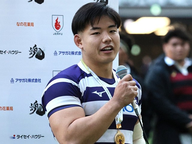 ラグビー - 明治大・最上太尊 早明戦の流れを決める2トライ 王者を