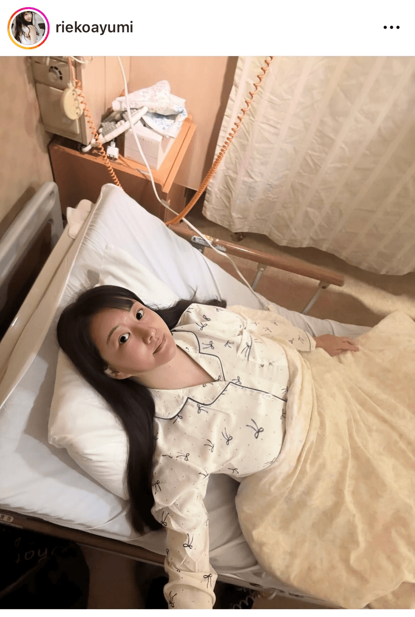 「【直腸がん手術前夜】」（歩りえこriekoayumi (@riekoayumi)さんのインスタグラムより）