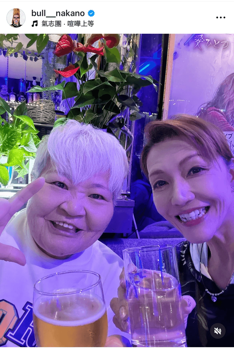 「極悪同盟」の2人　左からダンプ松本、ブル中野（ブル中野Bull Nakano (@bull__nakano)さんのインスタグラムより）