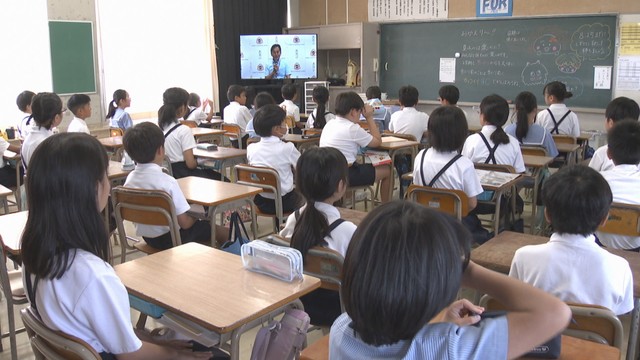 岡山市の公立小学校で2学期の始業式「学校ちょっといやだったけど、みんなと来たら楽しかった」