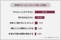 時間がもったいないと感じる理由（提供画像）