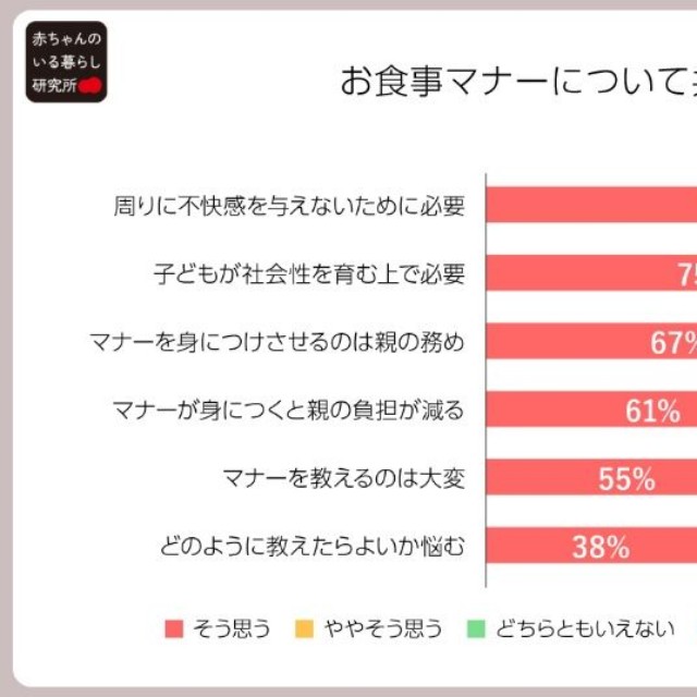 食事マナーについて共感する項目（提供画像）