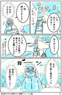 【漫画】『AIに仕事をとられて農業デビューした話』12（皆生桜子さん提供）