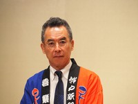 「神戸新開地・喜楽館」の支配人に就任したABC・伊藤史隆アナウンサー＝4月12日撮影