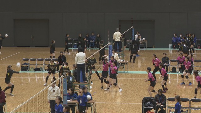岡山市でウィメンズバレーボール大会　コロナ禍明け以降で最多の約600人が出場