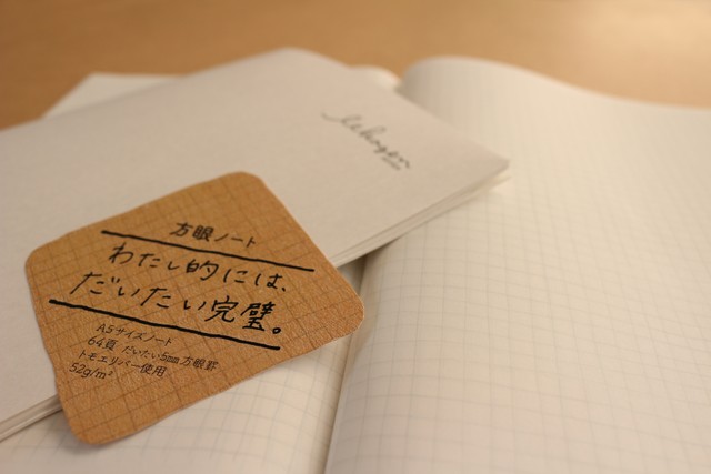 いいかげんノート方眼罫（ナガハシ印刷提供）