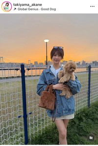 瀧山あかねアナのインスタグラム＠takiyama_akaneより