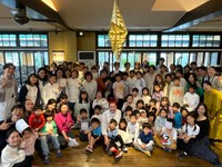 親子70名が受講した『OTSUさんといっしょ  PIZZAづくり体験』＝千葉県市川市