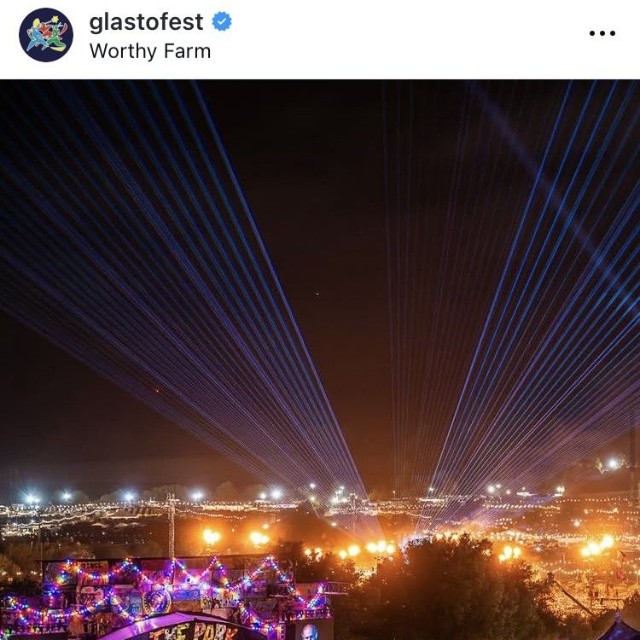 グランストンベリー・フェスティバルのインスタグラム＠glastofestより