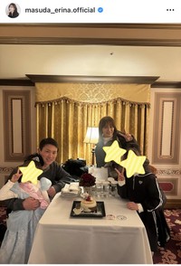 枡田絵理奈アナのインスタグラム＠masuda_erina.officialより
