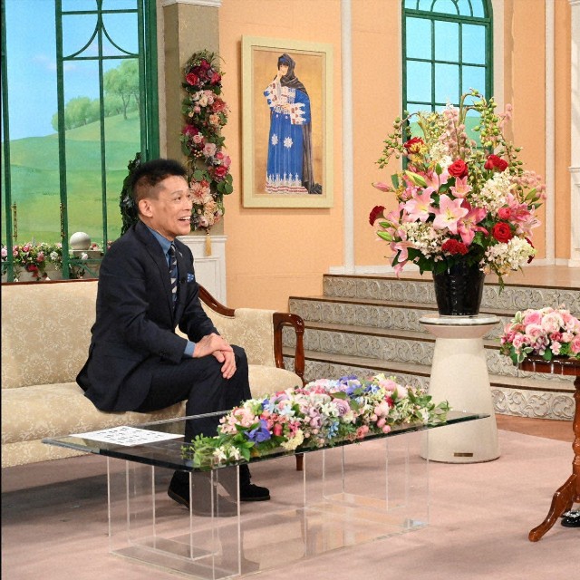 「徹子の部屋」   黒柳徹子(右)、柳沢慎吾＝テレビ朝日提供