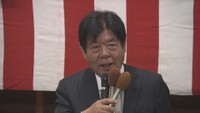 美作市長選で5回目の当選／萩原誠司さん