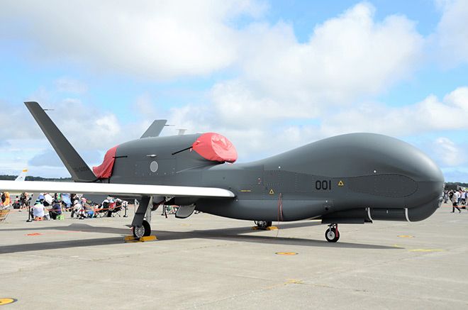 Global Hawk drone missing off western Japan; debris found